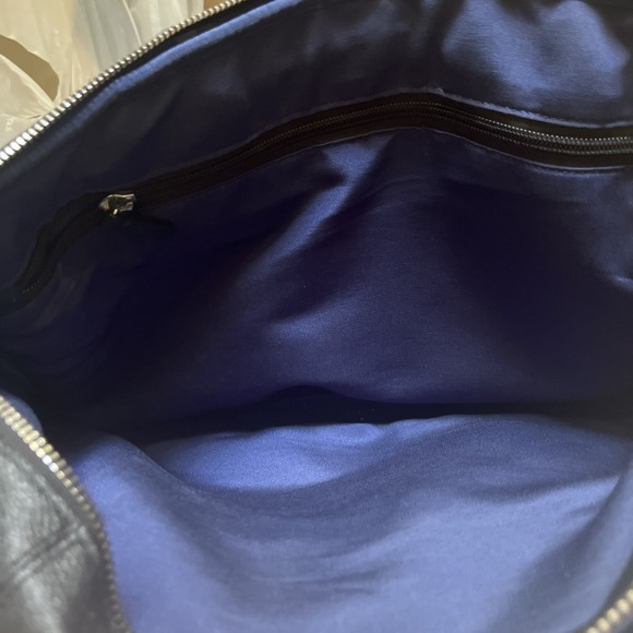 Cole Haan American Airlines Black Pebbled Leather Attache Brief Case Laptop Bag - Picture 8 of 13